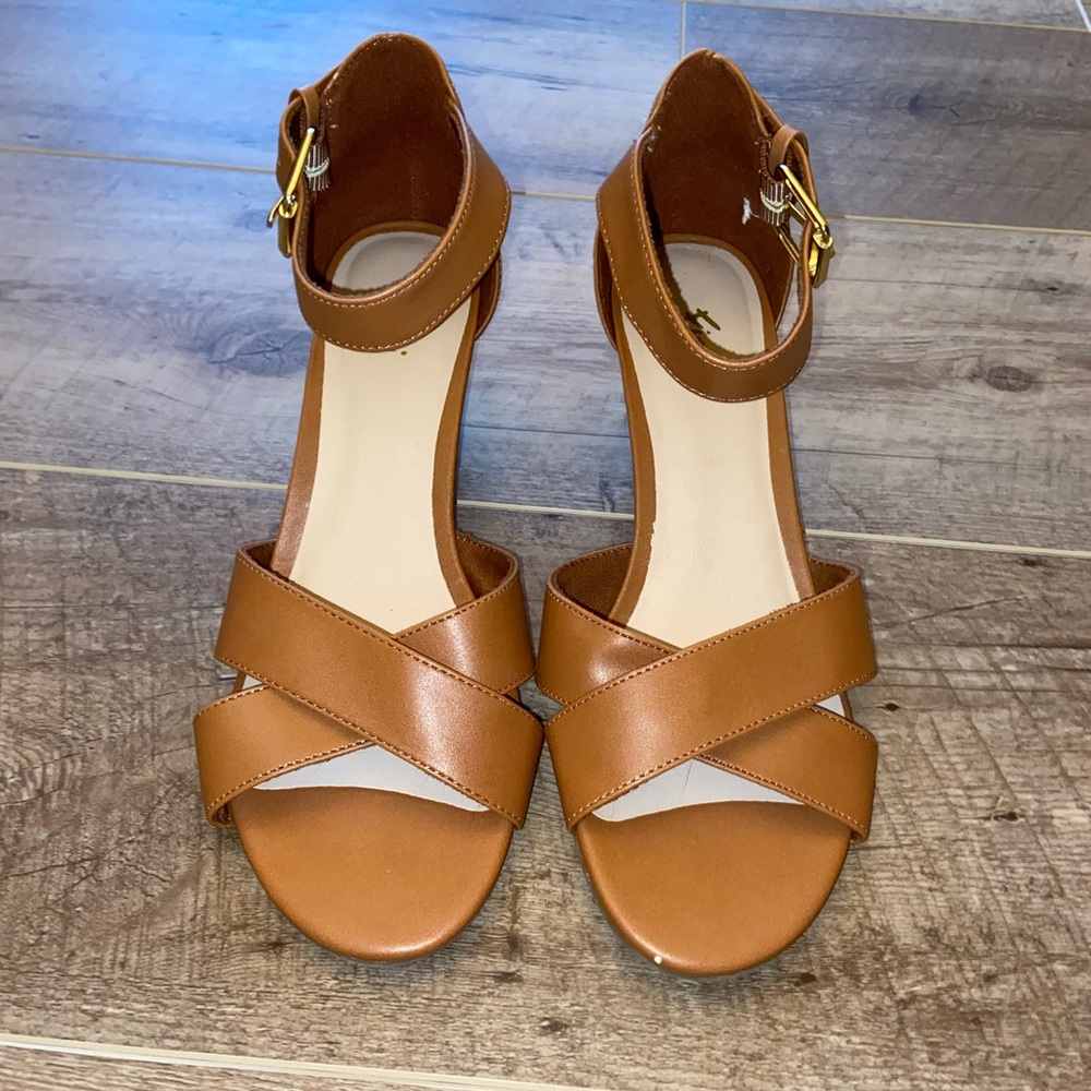 brown wedge sandals